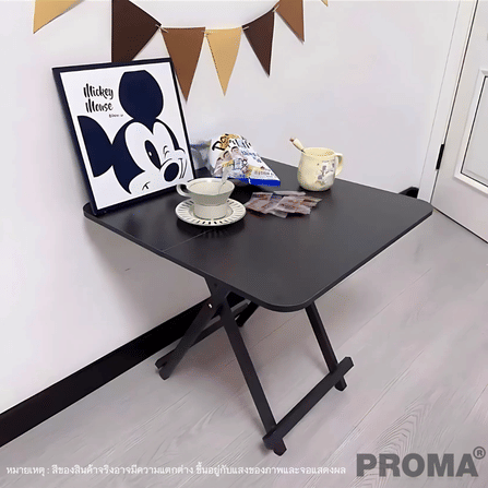 [Pre-order] โต๊ะอเนกประสงค์ PROMA-DTB-55-06 80 ซม. สีดำ_5